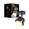 Світильник точковий накладний поворотний без лампи MAXUS Spot Flora Base GX53 Black Golden