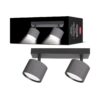 Світильник точковий накладний поворотний без лампи MAXUS Wave Spot Base GX53x2 Black