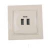 Розетка USB (2 порти) 2A, Enzo лате