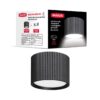 Світильник точковий накладний-врізний без лампи MAXUS Wave Downlight Base GX53 Black 2in1