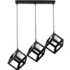 Підвісний світильник 756PR160glass-3 BK+WH (500)