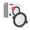 Врізний світлодіодний світильник 1-RDL-0641-IP-BL MAXUS RDL 6W 4100K IP44 Black