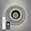 Світильник LED стельовий LUMINARIA BRAVE 80W R400 APP WHITE/BLACK 220V IP20 люстра з пультом ДК
