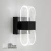 Світильник LED настінний, бра LUMINARIA LUMIERA SQUARE 12W S ON/OFF BLACK/CLEAR 220V IP20