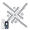 Люстра світлодіодна стельова LUMINARIA HUGO 110W 4L WHITE / світильник LED (з пультом)
