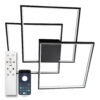Люстра LED стельова LUMINARIA CALLISTA 100W 3S 550x75 BLACK 220V IP20 (світильник світлодіодний з пультом)