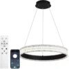 Люстра світлодіодна підвісна LUMINARIA ERIKA 65W R485 BLACK / LED світильник (з пультом)