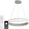 Люстра світлодіодна підвісна LUMINARIA ERIKA 65W R485 WHITE / LED світильник (з пультом)