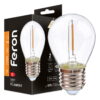 Світлодіодна лампа Feron Filament LB-61 1Вт E27 2700K прозора