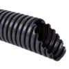 Труба гофрована ПВХ тяжка d16/10,7mm з протяжкою чорний Kopos (25м)