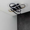Світильник LED smart DIOR+пульт 90W 3000-5000K IP20 квадрат чорний + золото Violux
