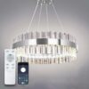 Світильник світлодіодний стельовий LUMINARIA SOFIA 120W R CHROME/CLEAR 600/1000 APP 220V IP20 з пультом ДУ