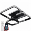 Світильник світлодіодний стельовий LUMINARIA AKRILIKA SQUARE 130W 4S BLACK/CLEAR 220V IP20 з пультом ДУ