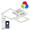 Світильник світлодіодний стельовий LUMINARIA GENNY SQUARE RGB 105W 4S 645x618 WHITE 220V IP20 з пультом ДУ