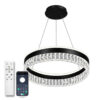 Світильник світлодіодний підвісний LUMINARIA CARINA 90W R BLACK/CLEAR 500/1200 APP 220V IP20 з пультом ДУ