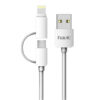Кабель HAVIT HV-CB610X Micro USB + Lightning 1м, White