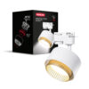 Світильник трековий поворотний без лампи MAXUS Track Design Base GX53 White Golden