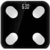 Tuya WiFi цифровий світлодіодний дисплей Body Fat BMI Scale◆ Платформа із загартованого скла;◆ Максимальна вага: 180 кг, поділ: 100 г;◆ Вимірювання: вага, жир, вода, м’язи, кістки, ІМТ, калорії, внутрішні органи та вік тіла;◆ Індикація низького заряду батареї/перевантаження;◆ Живлення: 4 x AAA – LR03 1,5 В (бажано лужний) Olvin Plus 32691