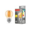 LED лампа TITANUM  Filament G45 4W E27 2200K бронза