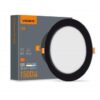 LED світильник Back вбудований круглий VIDEX 15W 5000K Black