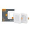 LED светильник встраиваемый квадрат VIDEX 3W 5000K