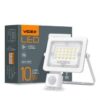 LED прожектор VIDEX F2e 10W 5000K з датчиком руху та освітлення