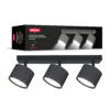 Світильник точковий накладний поворотний без лампи MAXUS Wave Spot Base GX53x3 Black