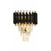 Світильник настінний, бра LUMINARIA VALERY 2xE14 BLACK/GOLD 220V IP20