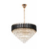 Люстра підвісна LUMINARIA VALERY 12xE14 R750 BLACK/GOLD 220V IP20