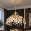 Люстра підвісна кришталева VALESO 33121/600 золота