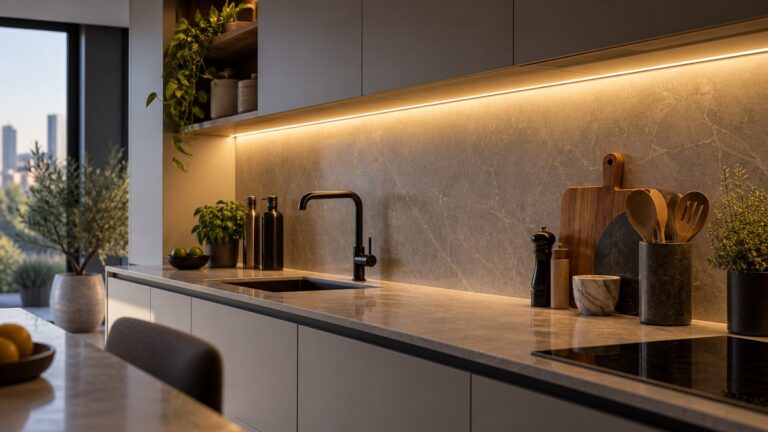LED-стрічка для кухні з теплою підсвіткою робочої зони